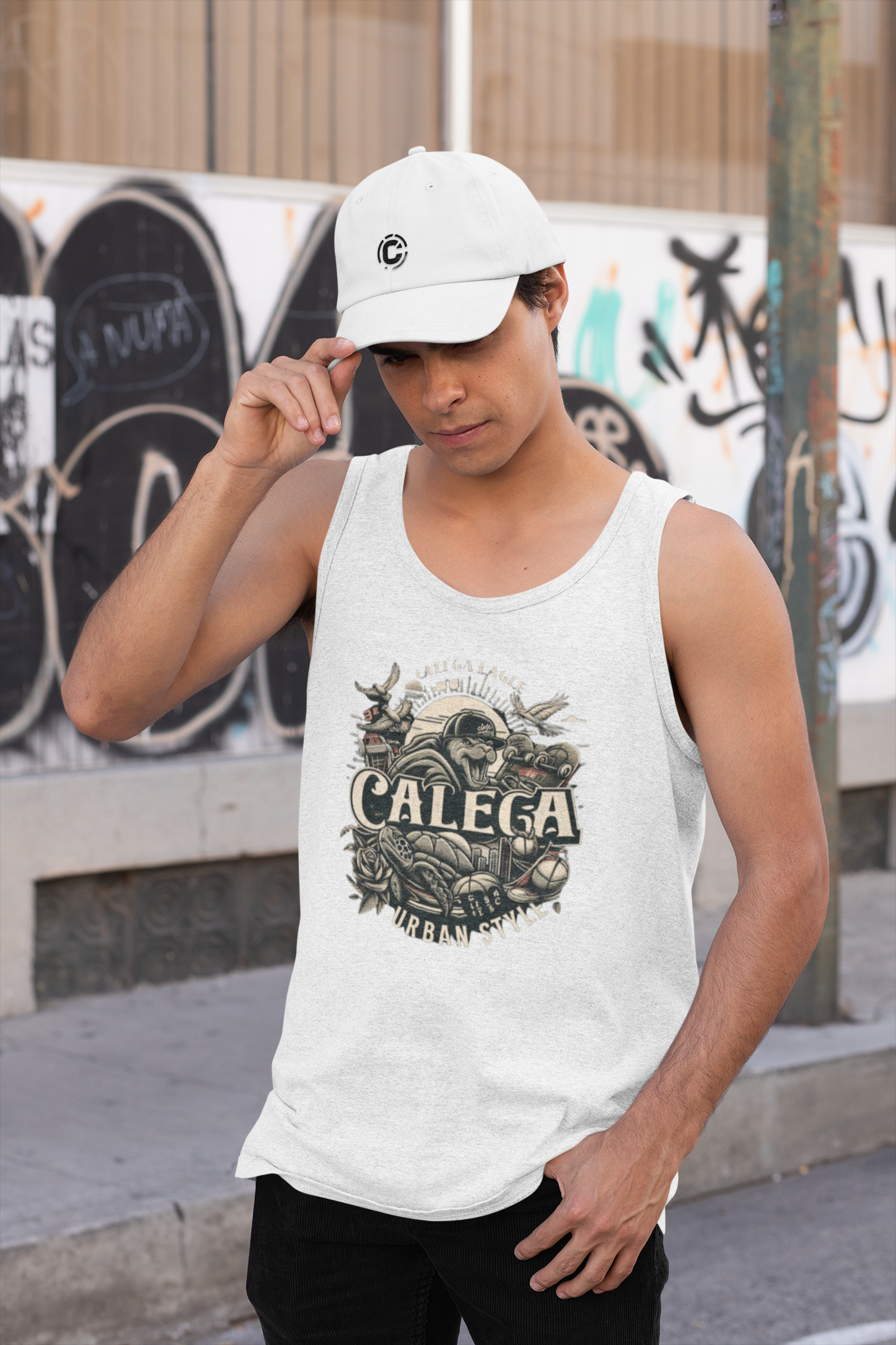 Casquette sport brodée taille ajustable  design technique et stylé par CALEGA