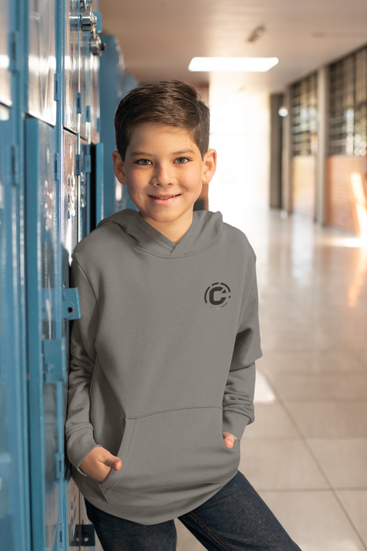 Sweat à capuche brodé enfant unisexe 6-12 ans  style streetwear éthique CALEGA Kids