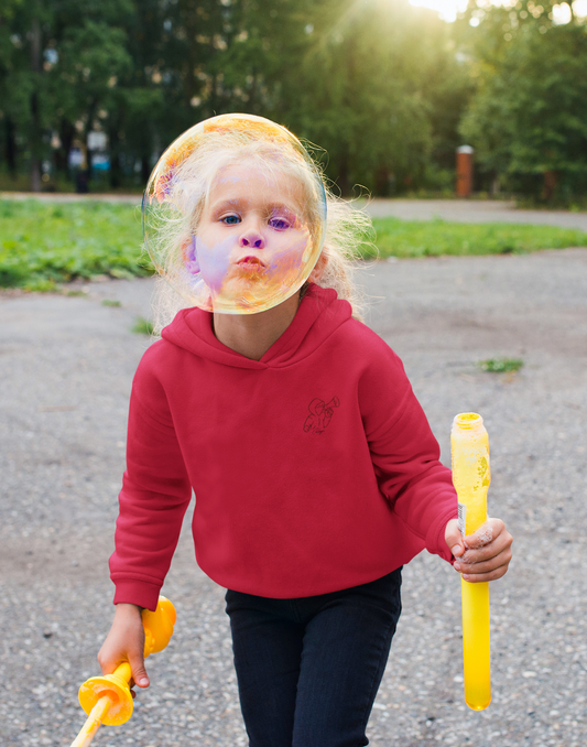 Sweat à capuche brodé unisexe enfant Voix urbaine CALEGA Kids  streetwear artistique éthique