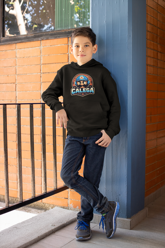 Sweat à capuche rétro enfant streetwear unisexe inspiré jeux vidéo CALEGA Kids