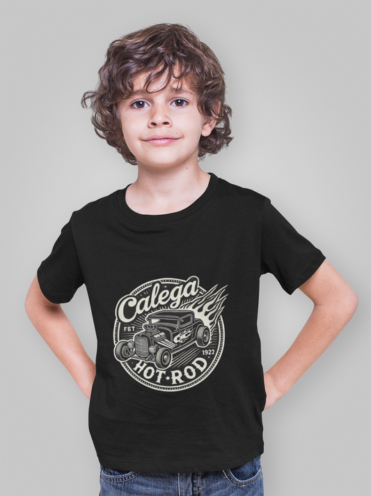 T-shirt enfant unisexe avec imprimé voiture Hot Rod  Streetwear rétro CALEGA Kids