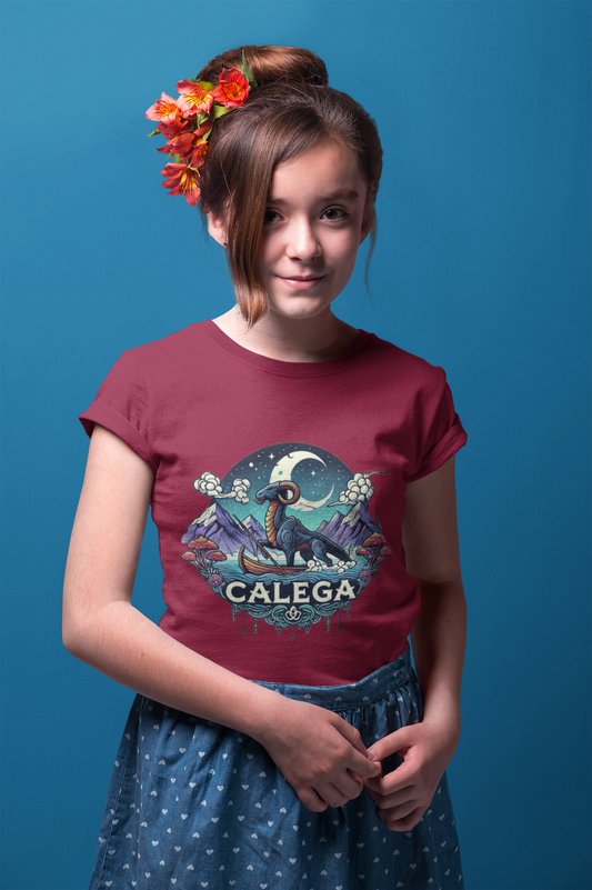 T-shirt enfants à imprimé animaux fantastiques  style urbain coloré signé CALEGA Kids