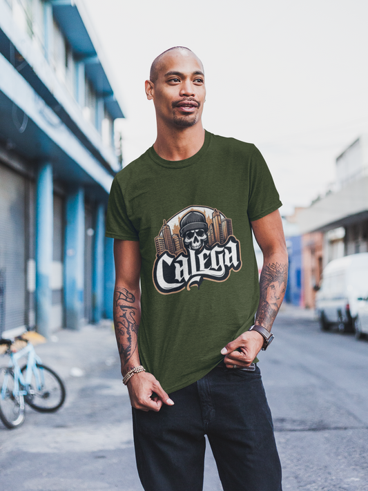 T-shirt homme "Calega Street" design urbain minimaliste et logo CALEGA stylisé CALEGA Men