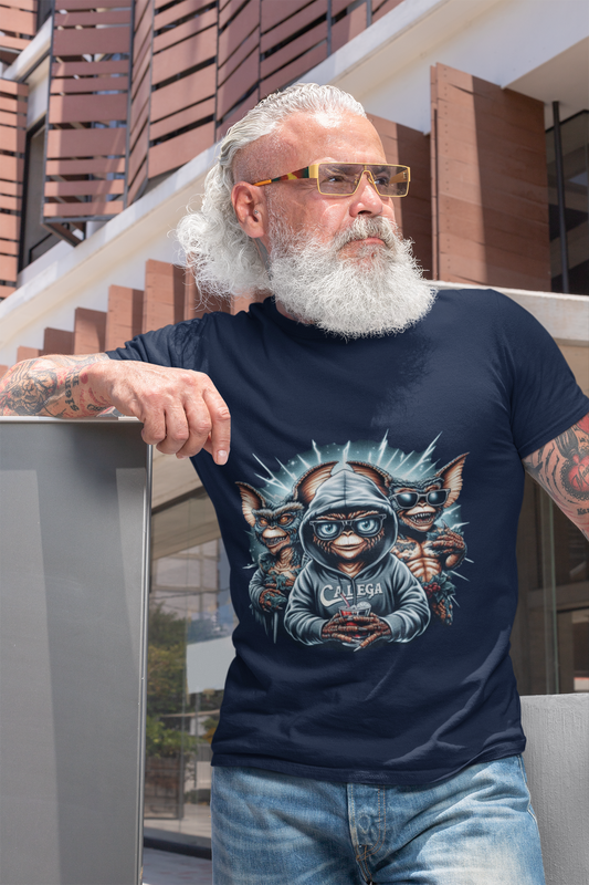 T-shirt homme "Trio Gremlins" design original inspiré de la culture pop urbaine, créature rebelle en streetwear CALEGA Men