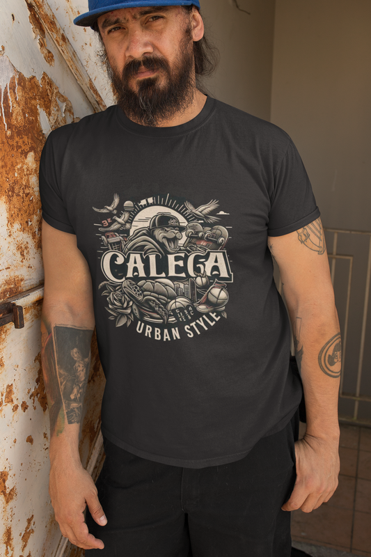 T-shirt homme classique aigle imprimé graphique puissant, style streetwear urbain et affirmé CALEGA Men