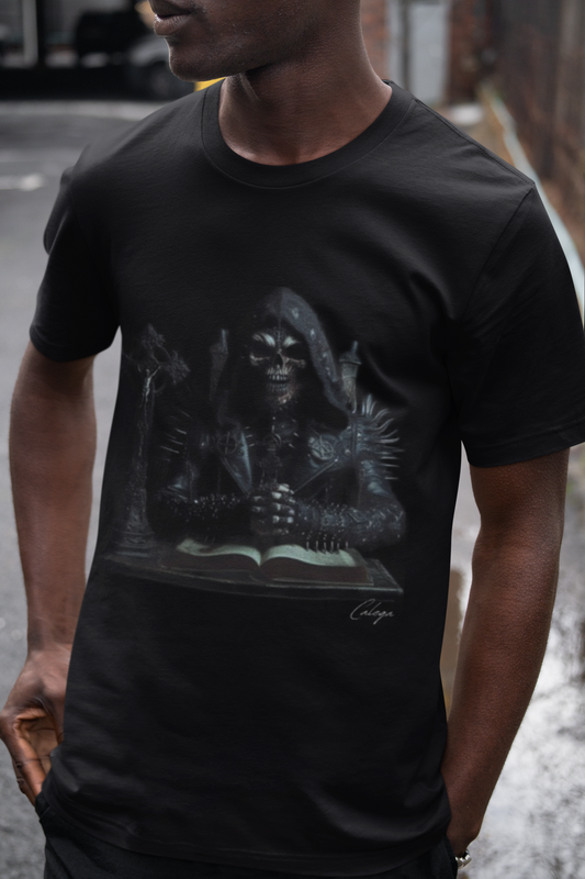 T-shirt homme gothique Dark Art design sombre et puissant, streetwear alternatif CALEGA Men