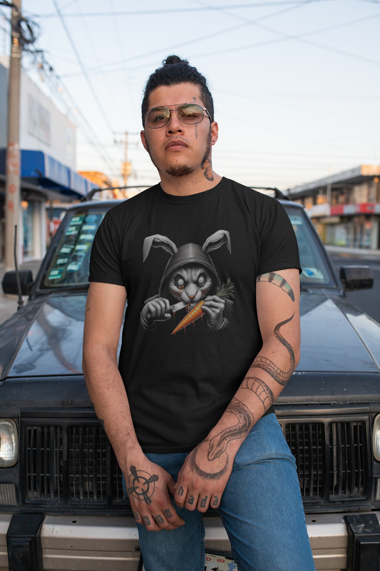 T-shirt homme lapin psychédélique imprimé original et provocateur, style décalé urbain  CALEGA Men