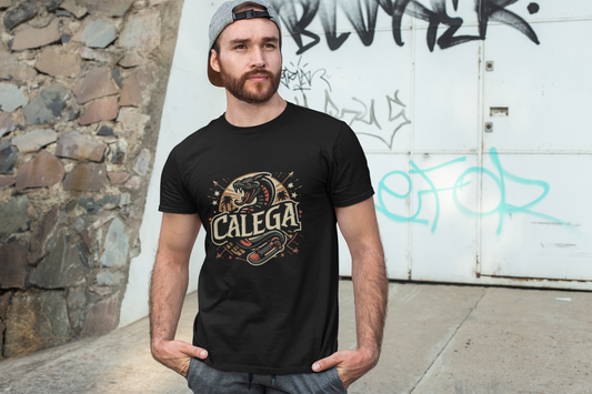 T-shirt homme serpent design reptilien audacieux, symbole de force et de transformation CALEGA Men