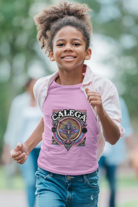 T-shirt rétro pour enfants CALEGA Kids, design vintage inspiré de la culture urbaine, streetwear original et stylé