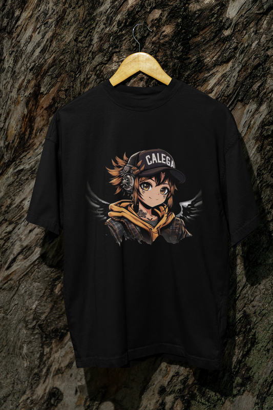 t-shirt streetwear, enfant, motif manga, coton bio, éthique, éco-responsable, CALEGA Kids