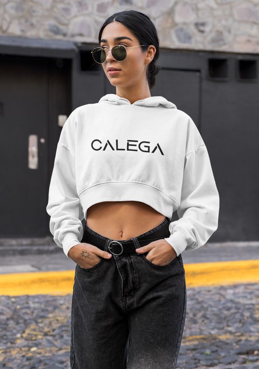 sweat à capuche court femme style streetwear chic et moderne, coupe tendance pour look urbain décontracté CALEGA Women