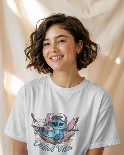 T-shirt Stitch Chilled Vibes | CALEGA Women